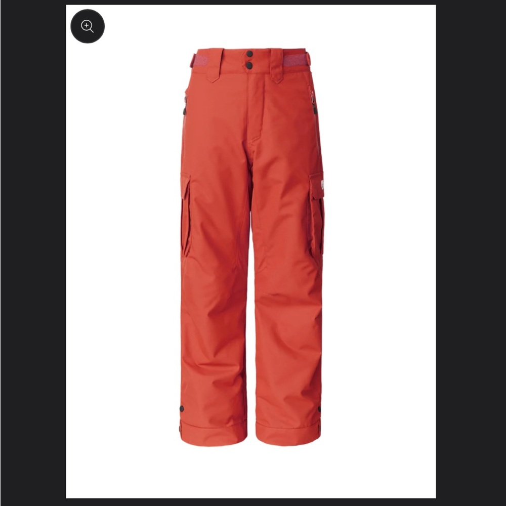 Picture organic orange ski snow pant size 10